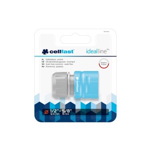 Szybkozłącze - przelot 1/2"  (ABS/PC)