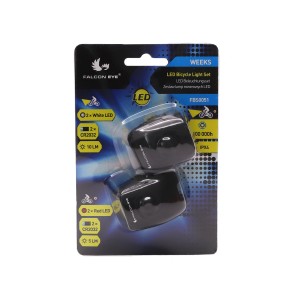 Zestaw lamp rowerowych Falcon Eye WEEKS 10lm/5lm