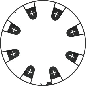 Obrzeże ogrodowe UNIBORD 4x1m + 16 kotw