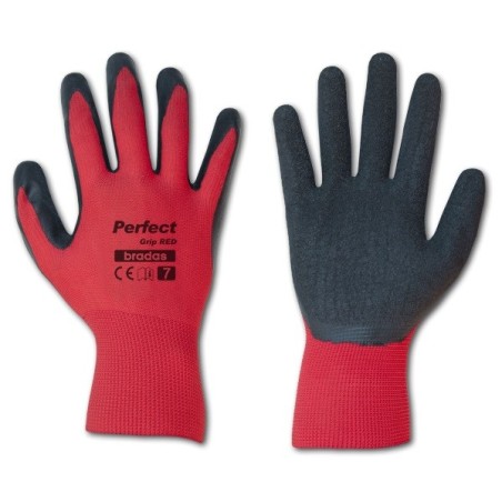 Rękawice ochronne PERFECT GRIP RED rozmiar 7 lateks