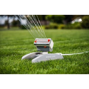 WHITE LINE Regulowany zraszacz oscylacyjny, 20 dysz