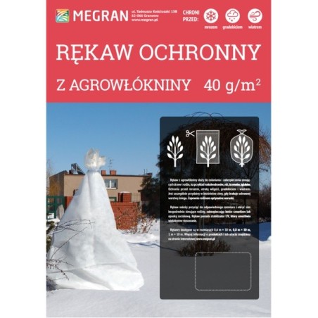 Agrowłóknina zimowa-rękaw 40g/m2, 0,6x10m