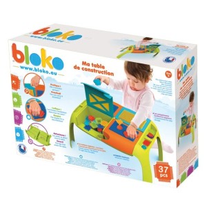 Stolik z klockami Pin Bricks 37 el.