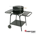 Grill okrągły z dwiema bocznymi półkami