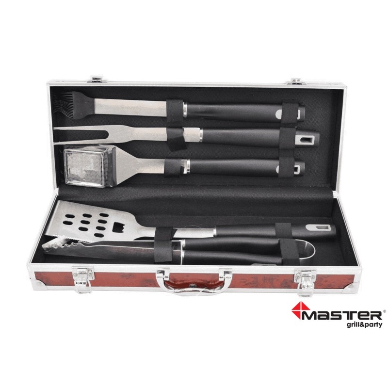 Zestaw akcesoriów do grillowania w walizce