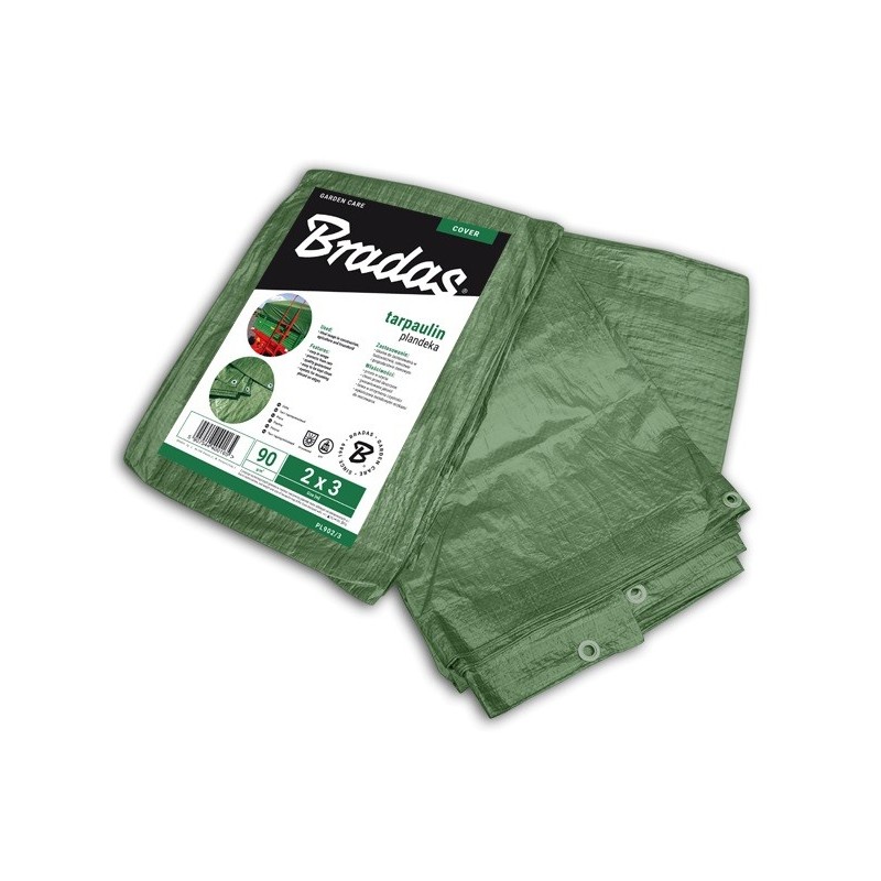 Plandeka wzmacniana GREEN 6 x 10m, 90g