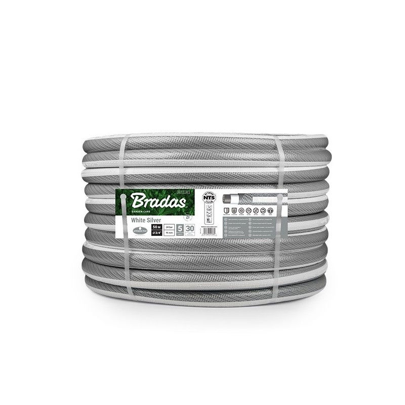 Wąż ogrodowy NTS WHITE SILVER 3/4" - 50m