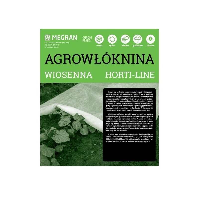 Agrowłóknina HORTI-LINE wiosenna 2,1x5m