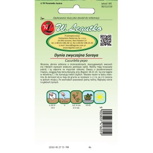 Dynia zwyczajna, Cukinia - Soraya - 2g