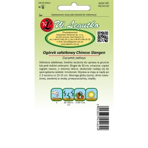 Ogórek gruntowy, sałatkowy - Chinese Slangen - 5g