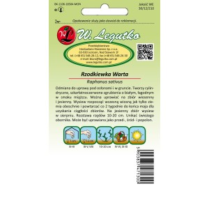 Rzodkiewka półdługa - Warta - 5g