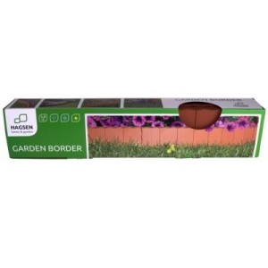 Obrzeże ogrodowe 11,6cm, jasnobrązowe - 10szt.