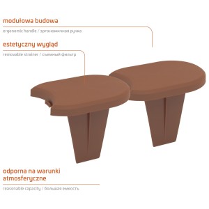 Palisada MINI Extra Ciemny brąz