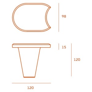 Palisada MINI Extra Ciemny brąz
