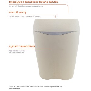 Doniczka PARABOLE 490 WOOD A2