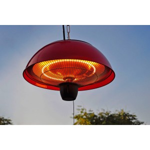 Promiennik grzewczy wiszący MUSHRO czerwony