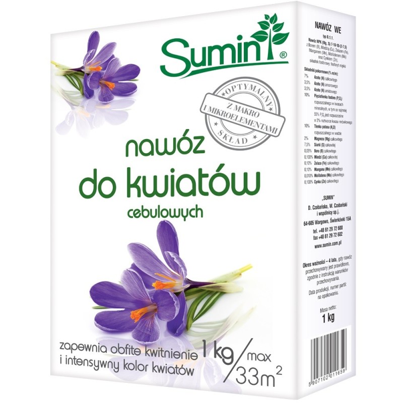 Nawóz do kwiatów cebulowych - 1kg SUMIN
