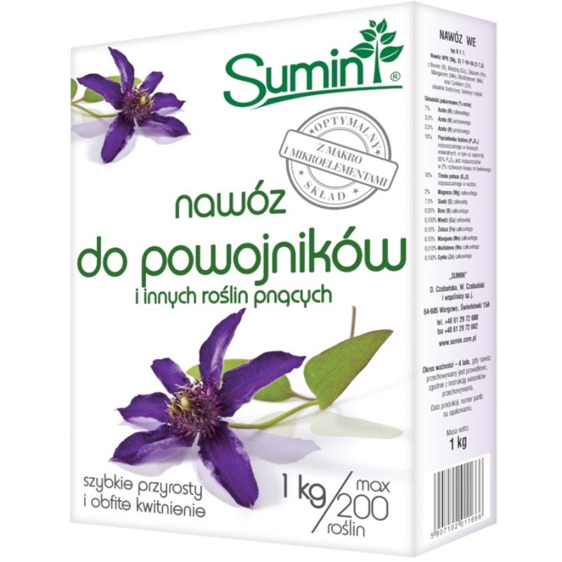 Nawóz do powojników i innych roślin pnących - 1kg SUMIN