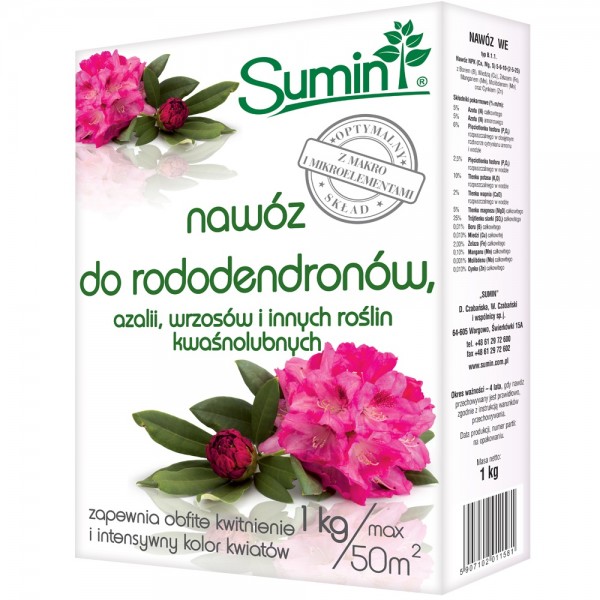 Nawóz do rododendronów, azalii i wrzosów - 1kg SUMIN