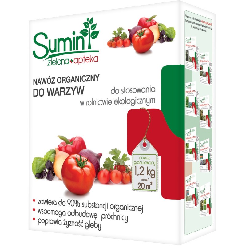 Nawóz organiczny do warzyw - 1,2kg SUMIN