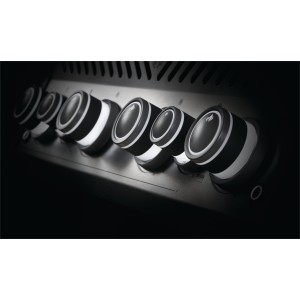 Grill gazowy Napoleon Rogue SE 525 RSIB z palnikiem rożna i palnikiem bocznym Sizzle Zone, Stal Szlachetna