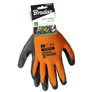 Rękawice ochronne NITROX ORANGE rozmiar 9 nitryl