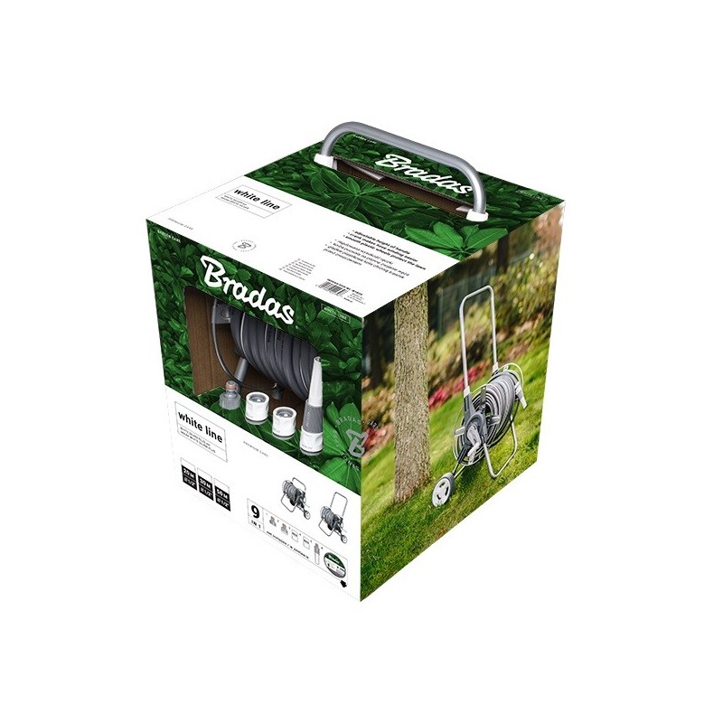 Zestaw WHITE SILVER PLUS wózek z wężem 1/2" - 50m
