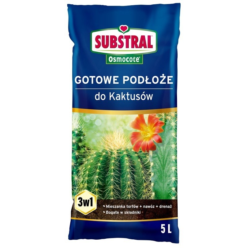 Osmocote 3w1 Gotowe podłoże do Kaktusów - 5L
