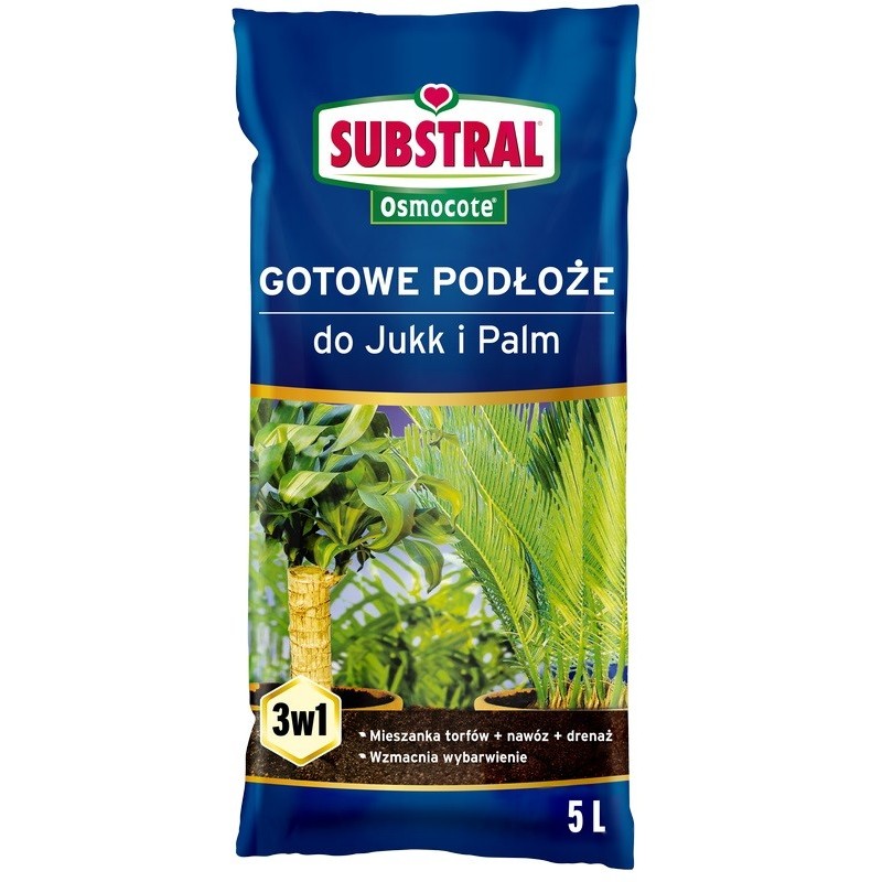 Osmocote 3w1 Gotowe podłoże do Palm i Jukk - 5L