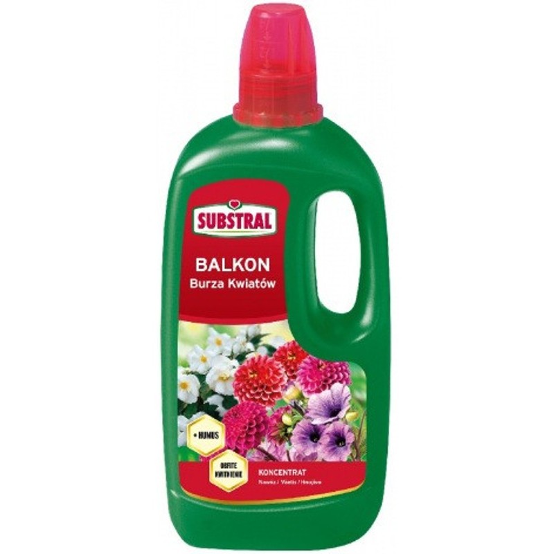 Nawóz płynny + humus Burza Kwiatów 1L