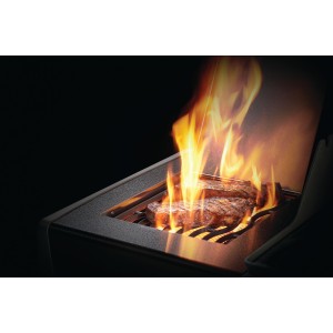 Grill gazowy Napoleon Rogue XT 525 SIB z palnikiem bocznym Sizzle Zone, Czarny