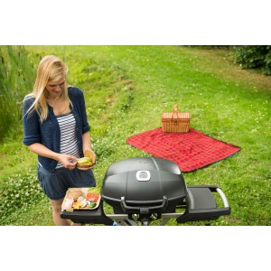 Grill gazowy Napoleon TravelQ PRO285X z wózkiem nożycowym, Czarny