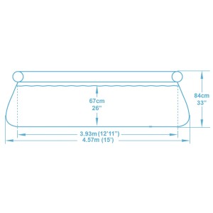 BASEN OGRODOWY ROZPOROWY 457x87cm