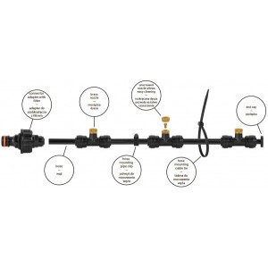 BLACK LINE Ogrodowa mgiełka wodna 7,5m