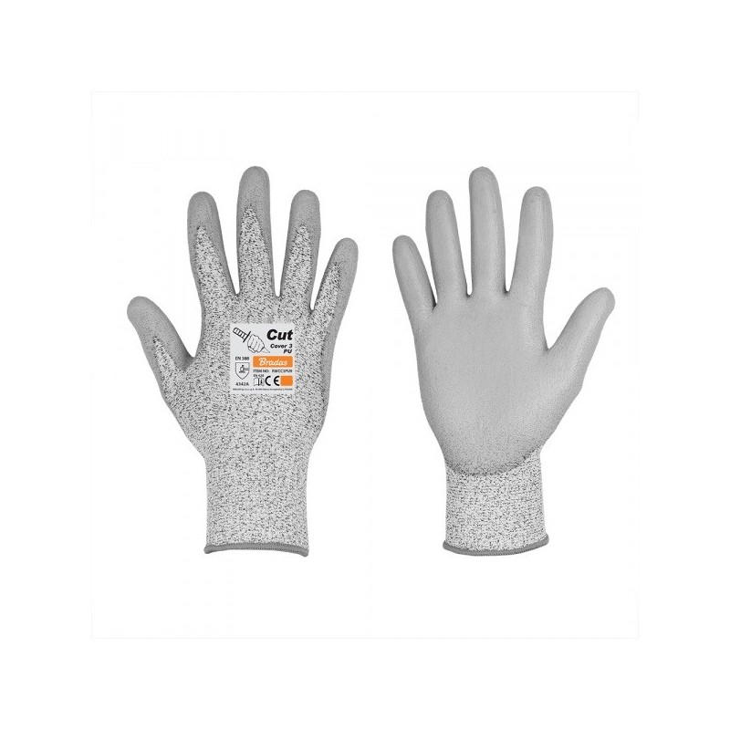 Rękawice antyprzecięciowe CUT COVER 3, rozmiar 7 poliuretan