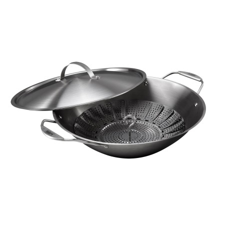 Wok i koszyk do gotowania na parze WEBER CRAFTED