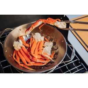 Wok i koszyk do gotowania na parze WEBER CRAFTED