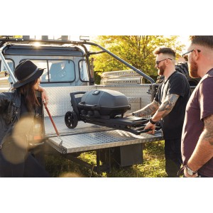 Grill gazowy Napoleon Phantom TravelQ PRO285X z wózkiem nożycowym, Czarny Mat