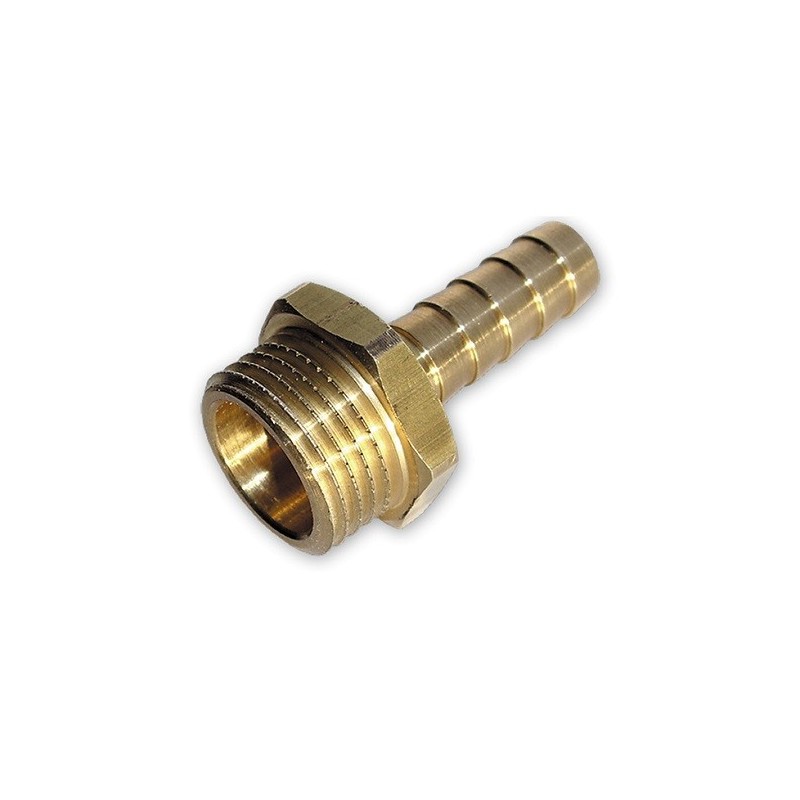 Nypel do węża 9mm, GZ 1/2" MOSIĄDZ