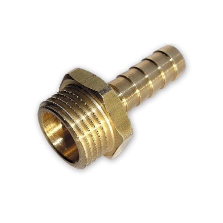 Nypel do węża 9mm, GZ 1/2" MOSIĄDZ