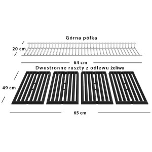 Grill gazowy Broil King Regal 470 do zabudowy na butlę