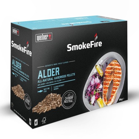 Pellet drzewny Olcha - 8kg WEBER