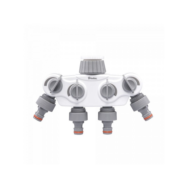 WHITE LINE Rozdzielacz 4-drożny SOLID z zaworami