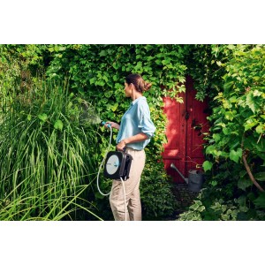 Zwijacz na wąż ERGO XS wąż 3/8" 10m + końcówki ERGO