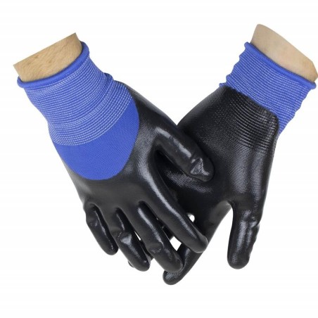 Rękawice ogrodowe poliestrowe + nitryl