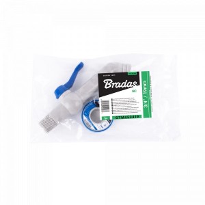 Zestaw Kran PP 45° 1" na wąż 25-32mm z taśmą PTFE