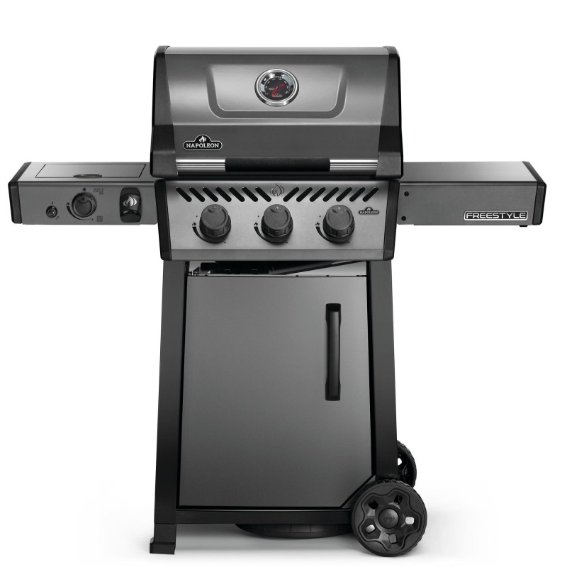 Grill gazowy Napoleon Freestyle 365 DSIB z palnikiem bocznym Sizzle Zone, Grafitowy