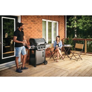 Grill gazowy Napoleon Freestyle 365 DSIB z palnikiem bocznym Sizzle Zone, Grafitowy