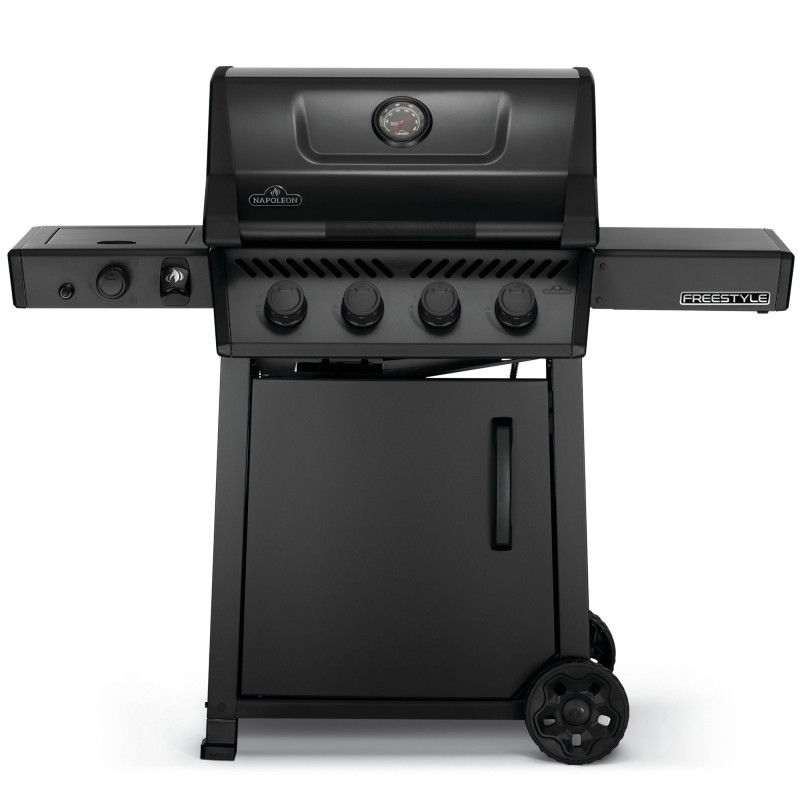 Grill gazowy Napoleon Phantom Freestyle 425 DSIB z palnikiem bocznym Sizzle Zone, Czarny Mat