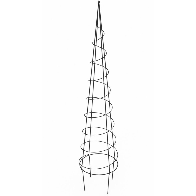 Podpora ogrodowa Obelisk 152,5x31,5cm - czarna